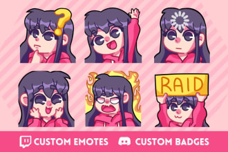 draw custom twitch emotes and sub badges