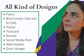 design flyer, poster, menu, catalogue and tri fold or bi fold brochure