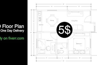 draw your floor plan in sketchup