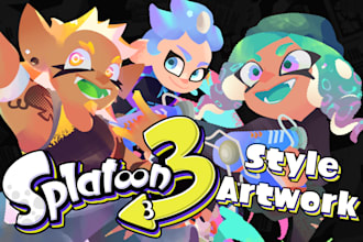 draw splatoon characters and ocs in the official style