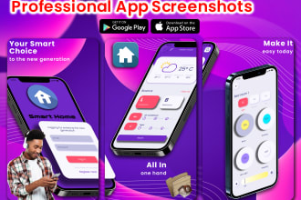 do professional app screenshots, android and IOS