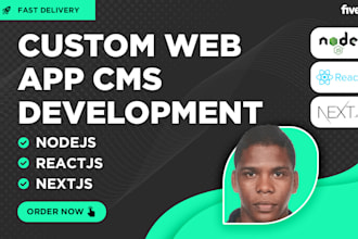 develop your app with nodejs and nextjs in typescript