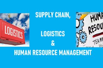 do supply chain, logistics and human resource management content