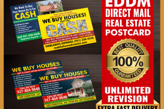 design eddm postcard or direct mail postcard