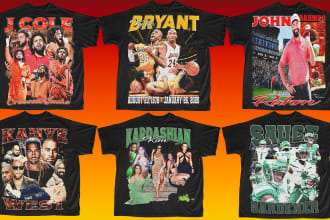 design a crazy tee retro vintage rap t shirt 90s