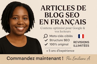 write french SEO blog posts and articles