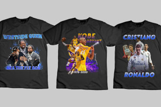 design a crazy 90s vintage bootleg rap tee shirt old school