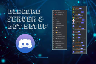 professionally setup your discord server within 24hrs