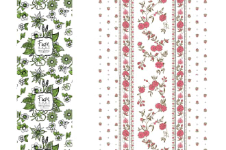 create repeated, seamless, textile, fabric print pattern