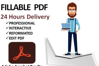 convert or design your fillable pdf form within 24 hours