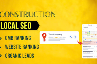 do local SEO for construction company website for google top ranking
