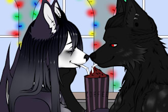 draw a furry, fursona, nsfw