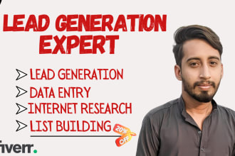 build email list, lead generation and web research
