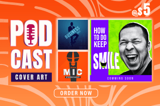 professional podcast design service in 24 houres