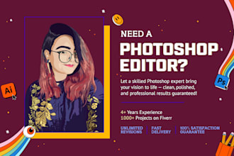 do any photoshop editing professionally