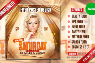 adorable business, spa, beauty, real estate, hair salon, gym, event flyer design