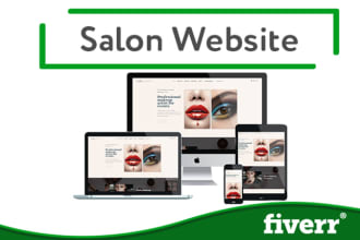 design beauty salon or spa website