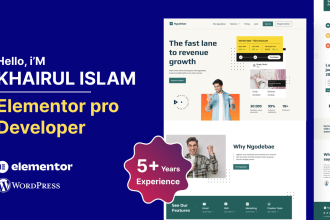 create elementor pro wordpress site and fix any issues
