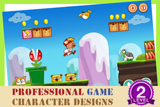 draw You a Cute Game Cartoon ILLUSTRATION