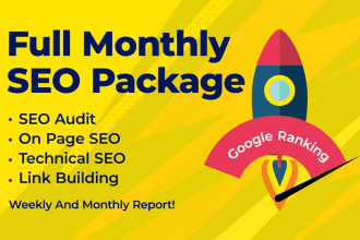 do SEO package and high da backlinks for a higher ranking