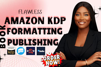 do flawless amazon kdp book publishing and book formatting