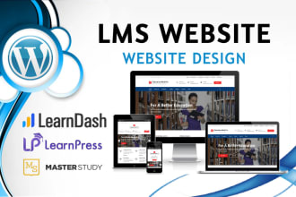 develop online course selling lms website using learndash