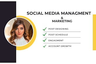 be your social media manager and marketing expert