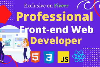 be your frontend web developer using HTML, CSS, bootstrap, js, react