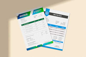 design professional invoice template