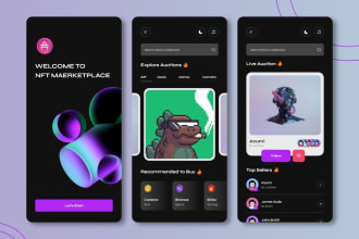 develop nft marketplace app