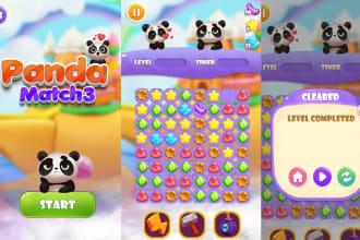 develop panda match game for android ready for publish