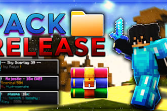 create a professional minecraft bedwars thumbnail