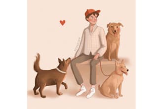 create original character design and concept art for you