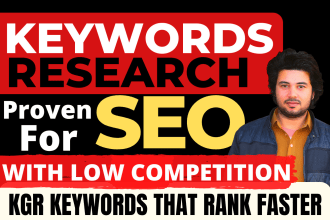 do kgr keyword research with competitor analysis