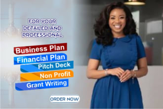 write an investor ready business plan, startups, proposal, business plan