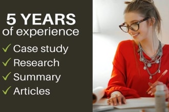 provide quality nursing, business, literature and other case studies