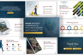 design a professional and modern powerpoint presentation