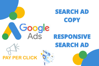 write google search ad copy or responsive text ads for adwords and ppc campaigns