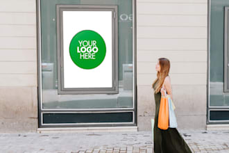 put your logo or design on billboards and  mockups