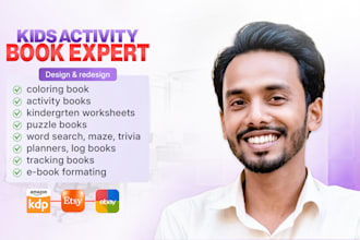design kids activity book for increase your sale