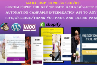set up mailchimp wordpress integration, email automation, newsletter, popup