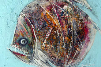 illustrate the decorative fish according to what you want