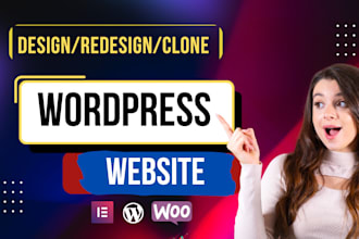 design, develop, or customize a professional wordpress website