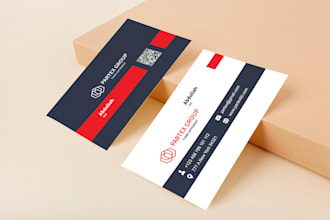 professional unique minimalist business card design print ready in 24 hours