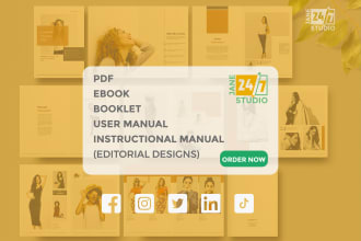 write, design instruction manual, workbook, handbook, proposal
