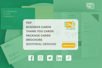 create stationery design, business card, product catalog