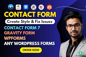create or fix contact form 7, wpforms, and gravity form issues and set up SMTP