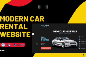 build a responsive car rental website with online booking system