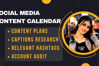create engaging social media content calendar for facebook and instagram