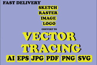 vectorize modify and edit design,image to ai file quickly